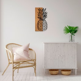 Wallity MA-298 Accesorio Decorativo de Pared en Nogal y Negro